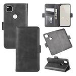 For Google Pixel 4a Dual-side Magnetic Buckle Horizontal Flip Leather Case with Holder & Card Slots & Wallet(Black)