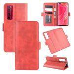 For Huawei Nova 7 Pro 5G Dual-side Magnetic Buckle Horizontal Flip Leather Case with Holder & Card Slots & Wallet(Red)