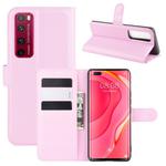 For Huawei Nova 7 Pro 5G Litchi Texture Horizontal Flip Protective Case with Holder & Card Slots & Wallet(Pink)