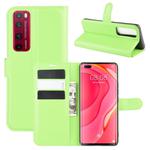 For Huawei Nova 7 Pro 5G Litchi Texture Horizontal Flip Protective Case with Holder & Card Slots & Wallet(Green)