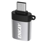 ENKAY ENK-AT101 Aluminium Alloy USB-C / Type-C to USB 3.0 OTG Data Adapter Converter(Silver)