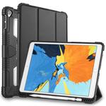 For iPad Air/Ai2/Pro 9.7 Genius Case TPU + PC Skin Mounted Magnetic Absorption Three Fold Flat Plate Anti Falling Sleeve Protective Shell/Case(Black)