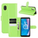 For alcatel 1B (2020) Litchi Texture Horizontal Flip Protective Case with Holder & Card Slots & Wallet(Green)