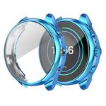 Suitable for Fossil Watch FTW 6022 Female 41mm Electroplated Full-shell TPU Anti-fall Protective Sleeve(Blue)