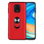 For Xiaomi Redmi Note 9 Pro 360 Rotary Multifunctional Stent PC+TPU Case with Magnetic Invisible Holder(Red)
