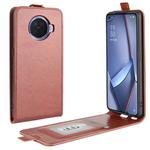 For OPPO ACE 2 R64 Texture Single Vertical Flip Leather Protective Case with Card Slots & Photo Frame(Brown)