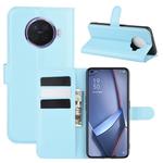 For OPPO ACE 2 Litchi Texture Horizontal Flip Protective Case with Holder & Card Slots & Wallet(Blue)