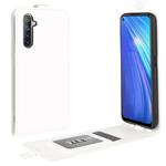 For OPPO Realme 6 R64 Texture Single Vertical Flip Leather Protective Case with Card Slots & Photo Frame(White)