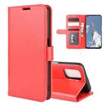 For OPPO A72/A52 R64 Texture Single Horizontal Flip Protective Case with Holder & Card Slots & Wallet& Photo Frame(Red)