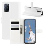 For OPPO A72/A52 Litchi Texture Horizontal Flip Protective Case with Holder & Card Slots & Wallet(White)