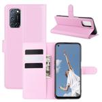 For OPPO A72/A52 Litchi Texture Horizontal Flip Protective Case with Holder & Card Slots & Wallet(Pink)