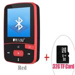 New Arrival Original RUIZU X50 Sport Bluetooth MP3 Player 8GB Clip Mini with Screen Support FM,Recording,E-Book,Clock,Pedometer(Red)