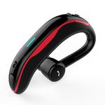 Car Handfree Wireless Ear-hook Bluetooth Earphone with Microphone(Black Red)
