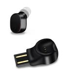 LESIRI X12 Bluetooth Headset Mini Wireless Earphone Portable USB Magnetic Charging Headset Sport Earbud Headset for iPhone(Black)