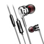 Earphone Headphones D05 Metal Stereo Headset with Mic Earphones Noise Cancelling auriculares Earbud for phone Xiaomi Music(Silver Grey)