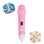 Low Temperature 3D Printing Pen Wireless Charging Printing Pen(Pink)