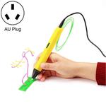 RP800A Childrens Educational Toys 3D Printing Pen, Plug Type:AU Plug(Yellow)