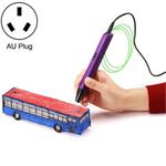 RP800A Childrens Educational Toys 3D Printing Pen, Plug Type:AU Plug(Purple)