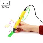 RP800A Childrens Educational Toys 3D Printing Pen, Plug Type:EU Plug(Yellow)