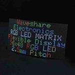 Waveshare Flexible RGB Full-color LED Matrix Panel, 2.5mm Pitch, 96x48 Pixels, Adjustable Brightness Bendable PCB
