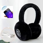 Bluetooth Earmuffs Winter Plush Windproof Men And Women Ear Cover(Black)