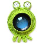 Hand-knitted Wool Camera Lens Animal Decoration Ring Baby Photo Guide Props(Frog)