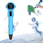 Astronaut 3D Printing Pen Low Temperature Intelligent Wireless Stereo Graffiti Painting Children 3D Brush, Battery Capacity:500 mAH(Blue)