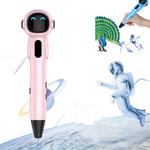 Astronaut 3D Printing Pen Low Temperature Intelligent Wireless Stereo Graffiti Painting Children 3D Brush, Battery Capacity:1000 mAH(Pink)