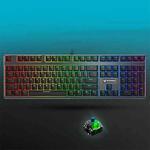 Rapoo V700RGB 104 Keys USB Wired Game Computer without Punching Mechanical Keyboard(Green Shaft)
