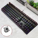 Rapoo V700S 104 Keys Mixed Color Backlight USB Wired Game Computer Without Punching Mechanical Keyboard(Black Shaft)