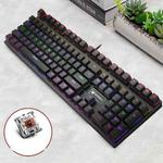 Rapoo V700S 104 Keys Mixed Color Backlight USB Wired Game Computer Without Punching Mechanical Keyboard(Tea Shaft)