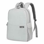 CADeN L4 Double-layer Casual Computer Backpack Multi-function Digital Camera Bag (Light Grey)