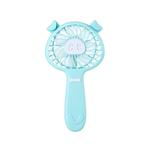 Handheld Mini Piggy Portable Cartoon USB Rechargeable Fan(Blue)