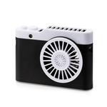 Portable Mini Usb Charging Camera Fan Hanging Neck Small Fan(Black)