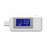 KEWEISI Multi-function Type-C / USB-C Tester Charger Detector Digital Voltmeter Ammeter Voltage Meters(White)