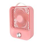Promise Speed Adjustable Fan Portable Silent Desktop Wind Speed Fan USB Fan(Pink)