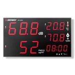 SNDWAY Wall-mounted 30~130dB Large Screen Digital Display Noise Decibel Monitoring Testers, Specification:SW535A 18 inch Display 5-in-1