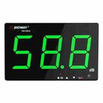 SNDWAY Wall-mounted 30~130dB Large Screen Digital Display Noise Decibel Monitoring Testers, Specification:SW525G with Storage + USB Green