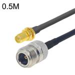 RP-SMA Female to N Female RG58 Coaxial Adapter Cable, Cable Length:1m