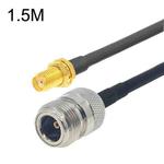 SMA Female to N Female RG58 Coaxial Adapter Cable, Cable Length:1.5m