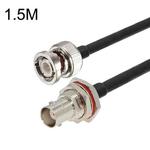 BNC Female With Waterproof Circle To BNC Male RG58 Coaxial Adapter Cable, Cable Length:1.5m