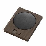 Home USB Constant Temperature Cup Mat Heat Thermos Coaster, Style:With Adapter(Vintage Brown)