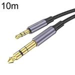 10m Gold Plated 3.5mm Jack To 6.35mm Male Stereo Audio Cable