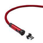 CC57 Micro USB Magnetic Interface Rotating Fast Charging Data Cable, Cable Length: 1m(Red)