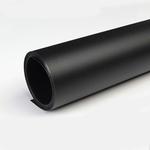70x140cm Shooting Background Board PVC Matte Board Photography Background Cloth Solid Color Shooting Props(Black)