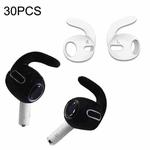 30PCS Ultra-thin Earphone Ear Caps For Apple Airpods Pro(White)