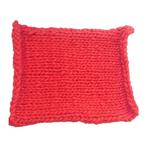 50x50cm New Born Baby Knitted Wool Blanket Newborn Photography Props Chunky Knit Blanket Basket Filler(Red)