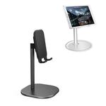 TCP-02 Universal 4-10 inch Phone Tablet Non-slip Aluminum Metal Holder Stand Adjustable Desktop Tablet Bracket Mount, Version:2 Generation Standard(Black)