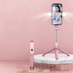 XT06S Live Beauty Bluetooth Tripod Selfie Stick(Pink)