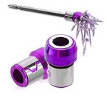 Full Metal Screwdriver Head Plus Magnet(Purple)